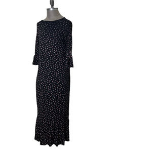 Wednesdays Girl Long Sleeve Floral Maxi Dress Medium